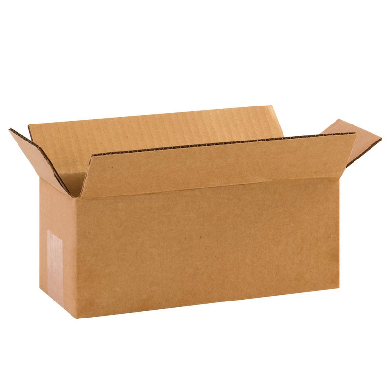 BOX USA Shipping Boxes Long 10""L x 4""W x 4""H, 25-Pack | Corrugated Cardboard Box for Packing, Moving and Storage - Image 1